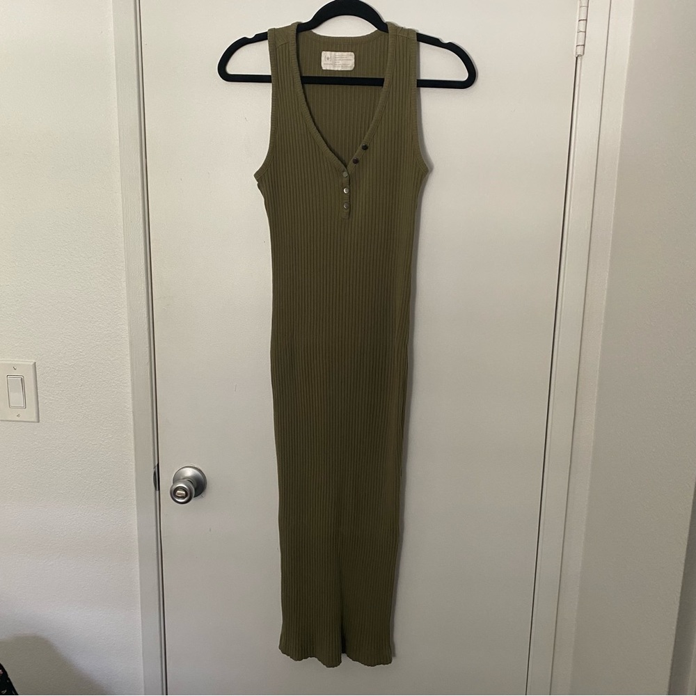 Knit Green Dress